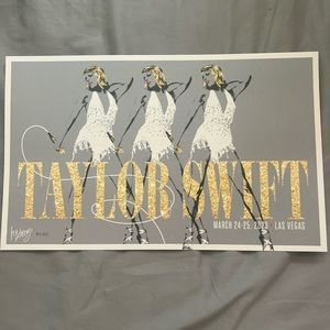Taylor swift the eras tour Vegas vip poster